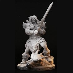 Игровая фигурка Barbarian 75mm - Конан, Варвар - Primal Collection (DND) Нет бренда