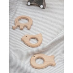 Фигурки из бука для погремушек и прорезывателей Нет бренда