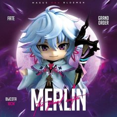Аниме фигурка Caster Merlin 10 см / Fate Grand Order Lawe