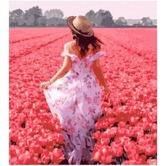 Картина по номерам По полю тюльпанов 40х50 см Hobby Home