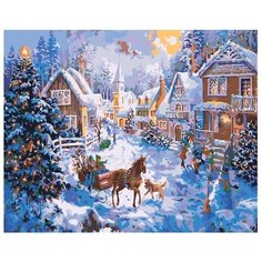 Картина по номерам Новый год. Вечер перед рождеством 40х50 см Hobby Home