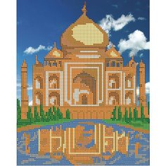 Вышивка бисером картины Тадж Махал 19*24см Светлица