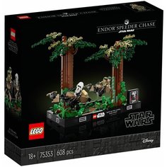Конструктор LEGO 75353 Star Wars Endor Speeder Chase Diorama / лего Звездные Войны Погоня на спидере на Эндоре