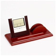 Набор настольный 2в1 (часы Д-004, визитница) Noname