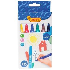 Фломастеры 6 цветов MAXI, утолщенные, для малышей Jovi