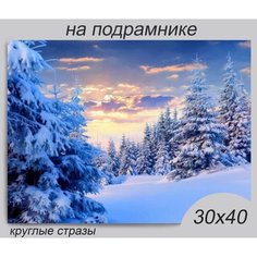 Алмазная мозаика на подрамнике 30*40 см Rremdes