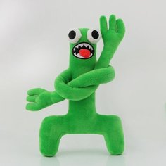 Мягкая игрушка Зеленый радужный друг из игры Roblox Радужные друзья (Rainbow friends), плюшевая игрушка монстр Green для детей 30 см. Gift Emporium