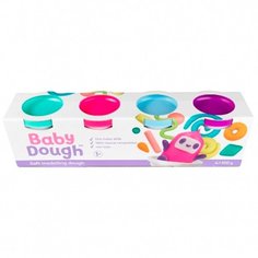 Набор теста для лепки BabyDough №1, 4 цвета, в коробке, BD016