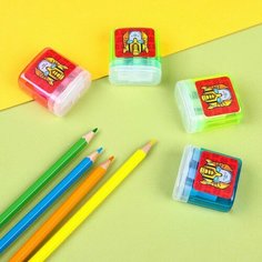 Точилка пластиковая с контейнером, двойная, микс, Трансформеры Hasbro