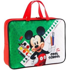 Папка с ручками текстиль А4 100мм 350*270 2ш48, Микки Маус «Cool school», Disney