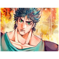 Картина по номерам на холсте Аниме JOJO (Джованна, Джотаро, ДжоДжо) - 8943 Г 30x40