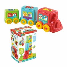 Логическая пирамидка 2в1 "Чудо-паровозик" DeDe в к 24,5x12,3x16,2 см