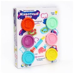 Набор для детской лепки «Тесто-пластилин. Животный мир» Genio Kids