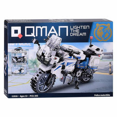 Конструктор "Полицейский мотоцикл" (395 дет.) Qman