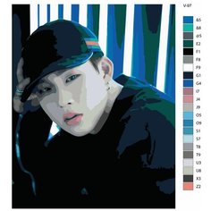 Картина по номерам V-97 "K-pop Monsta X. Участник группы" 70x90 Brushes Paints