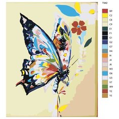 Картина по номерам T942 "Бабочка" 70x90 Brushes Paints