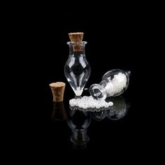 Основа для творчества и декора «Бутылочка с крышкой», набор 15 шт, 2 мл, размер 1 шт. — 1,4 × 1,4 × 2,7 см