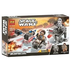 Конструктор Lari (Bela) Space Wars 10910 Бой пехотинцев Первого Ордена против спидера на лыжах, 228 дет.