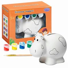 BONDIBON Набор для творчества Копилка-подарок Коровка (ВВ0979) 6 шт.