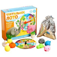 Настольная игра IQ-ZABIAKA Тактильное лото 4987630 нет бренда