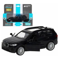 Машинка металлическая ТМ "Автопанорама" 1:44, . BMW X7, черный, инерция, откр. двери