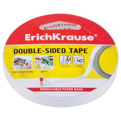 Клейкая лента двусторонняя ErichKrause, 12 мм х 10 м