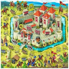 Магнитный пазл -конструктор, Geo Puzzle, "Замок" ГеоПазл