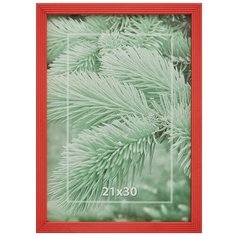 Рамка Комус 21*30 см деревянная, профиль №2, цвет красный
