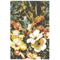 Картина по номерам, "Живопись по номерам", 100 x 150, F21, цветы, живопись, акварель, Дэррил Тротт