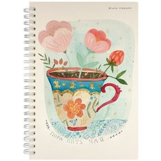 Тетрадь общая BrunoVisconti, А5 (140 х 210 мм), "пора пить ЧАЙ" 60 л, клетка, Арт. 7-60-201/05