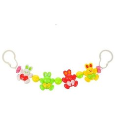 Растяжка на коляску, кроватку Крошка Я "Зайки", 4 игрушки