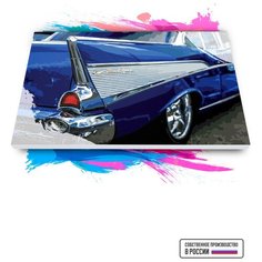 Картина по номерам на холсте Chevrolet Bel Air 1957, 60 х 90 см Красиво Красим