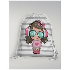 Мешок для обуви Gustav House "Девочка cool" 38х42 см