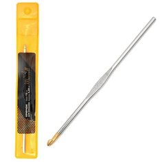 Крючки для вязания Maxwell Gold односторонние с золотой головкой арт. MAXW.7290, никель 3,25мм, 12 см