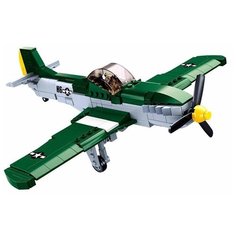 Конструктор "Самолет", серия "Армия", 323 детали, военная техника, фигурка солдата, Sluban