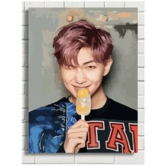 Картина по номерам Музыка BTS Ким НАмджун - 6033 В 30x40