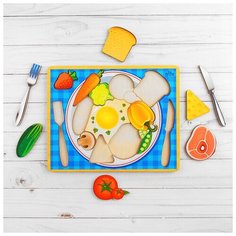 Головоломка логическая "Завтрак", 20 х 25 см Лесная мастерская