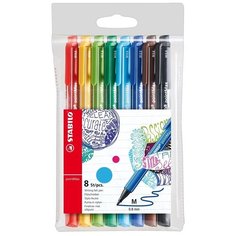 Ручки капиллярные "Pointmax", 8 цветов Stabilo