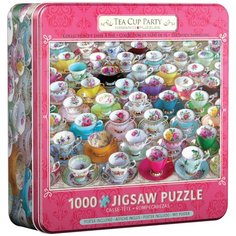 Пазл Eurographics 1000 деталей: Чайные чашки (металлическая коробка)