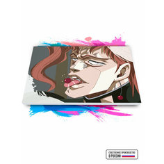 Картина по номерам на холсте Jojos Bizarre Adventure - Невероятные приключения ДжоДжо - Нориаки Какёин, 50 х 80 см Красиво Красим