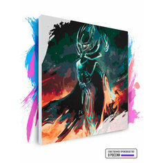 Картина по номерам на холсте Dota 2 - Phantom Assassin 2, 60 х 60 см Красиво Красим