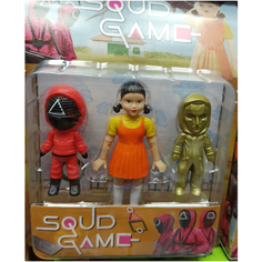 Фигурки Игра в кальмара 3 штуки по 8-12 СМ Китай