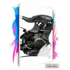 Картина по номерам на холсте BMW Bike, 100 х 150 см Красиво Красим