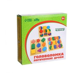 Головоломка «Логические фигуры», набор 3 шт. Лесная мастерская