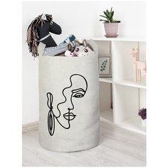 Корзина для игрушек JoyArty "Таинственная девушка" 40x60 см