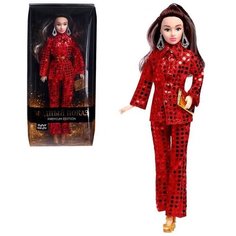 Happy Valley Кукла-модель шарнирная «Ксения - Модный показ» в красном костюме