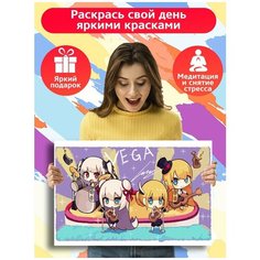 Картина по номерам игра Azur lane (аниме стилистика) - 8880 Г 60x40