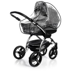 Esspero дождевик Newborn Easy для коляски, прозрачный/черный