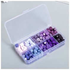 Набор сургуча "Оттенки фиолетового" матовый+перламутр 10 цветов 12,7х6,5х2 см./В упаковке шт: 1 NO Name