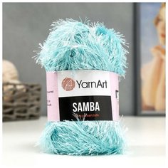 Пряжа "Samba" 100% полиэстер 150м/100гр (22 бирюза)/в упаковке: 1 Yarn Art